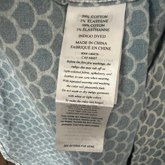 Faherty Short-Sleeve Stretch Playa Shirt in Fish Scale Redux Size Small NWT - Picture 10 of 12